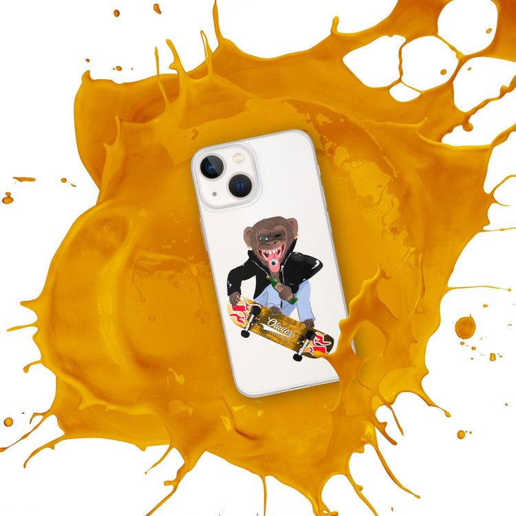 Olivier Industries ®Worldwide- Skating Ape handmade Art Iphone Hülle - Olivier Industries ® Art & Apparel