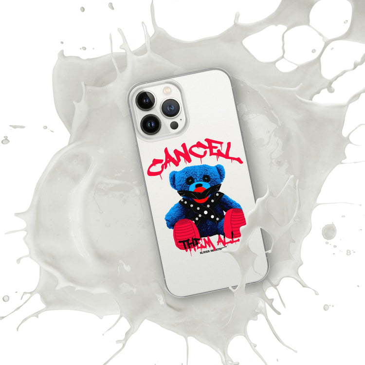 Olivier Industries ®Worldwide- Cancel Them All Bondage Bear iPhone-Hülle - Olivier Industries ® Art & Apparel