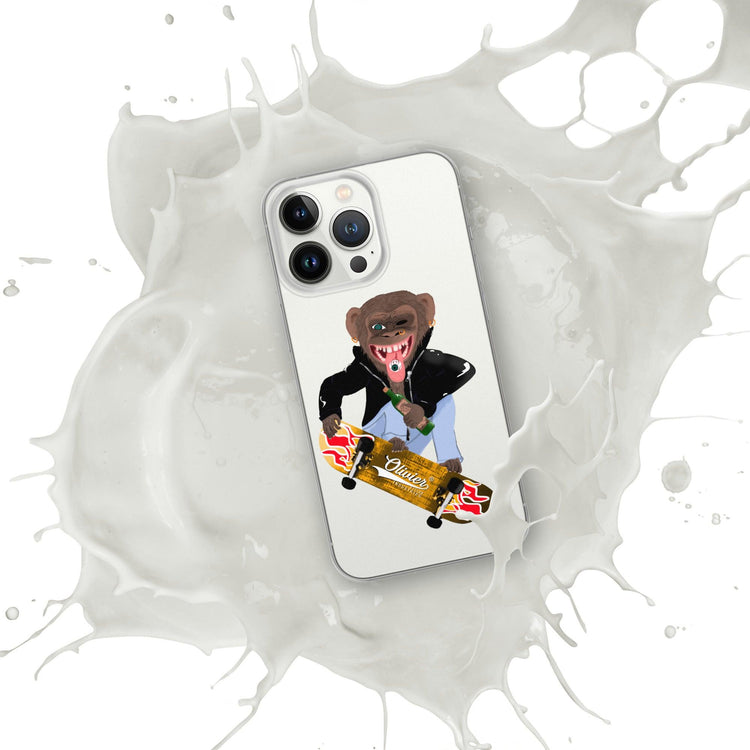 Olivier Industries ®Worldwide- Skating Ape handmade Art Iphone Hülle - Olivier Industries ® Art & Apparel