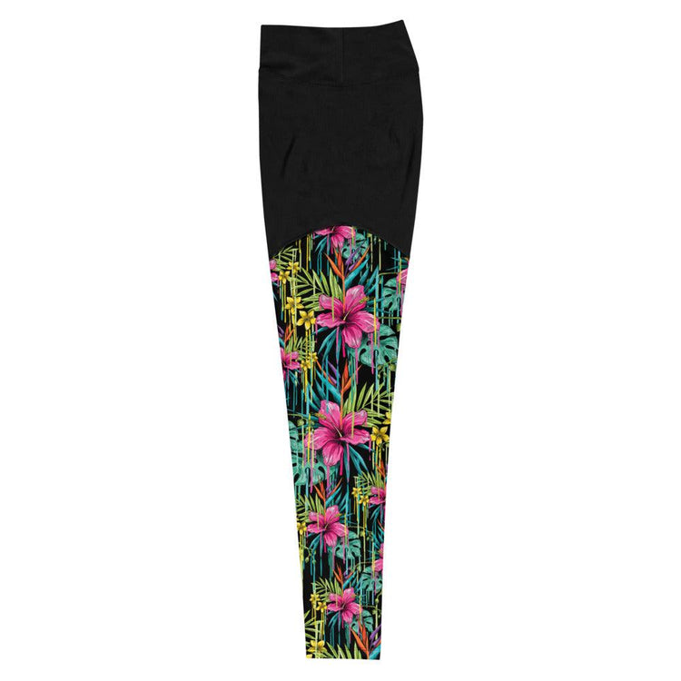 Olivier Industries TM Worldwide Flower Pattern Art Sport-Leggings - Olivier Industries ® Art & Apparel