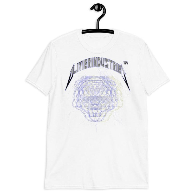 Olivier Industries ® Lightning Tiger Abstract Art Unisex-T-Shirt - Olivier Industries ® Art & Apparel