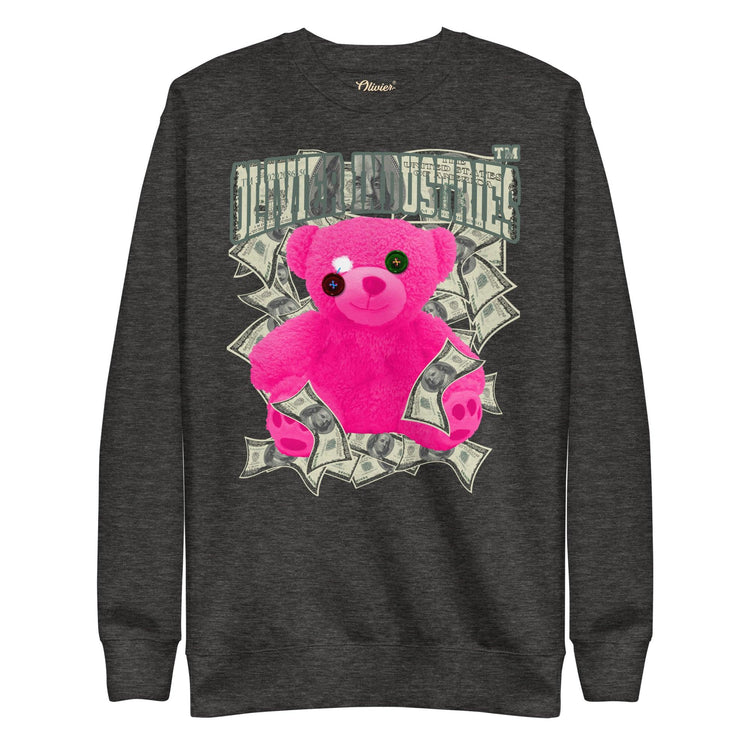 Olivier Industries TM Worldwide Pink Bear Dollar Unisex-Premium-Pullover - Olivier Industries ® Art & Apparel