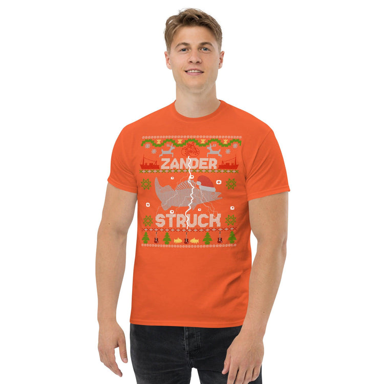 Zander Claus TM Fishing Brand - Zander struck lustiges Weihnachts T-shirt - Olivier Industries ® Art & Apparel