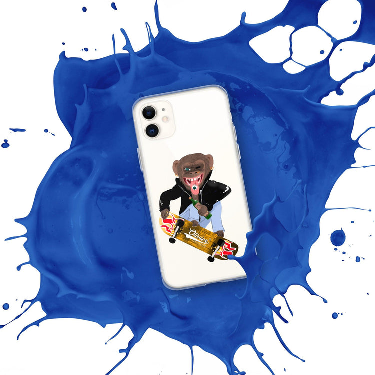 Olivier Industries ®Worldwide- Skating Ape handmade Art Iphone Hülle - Olivier Industries ® Art & Apparel
