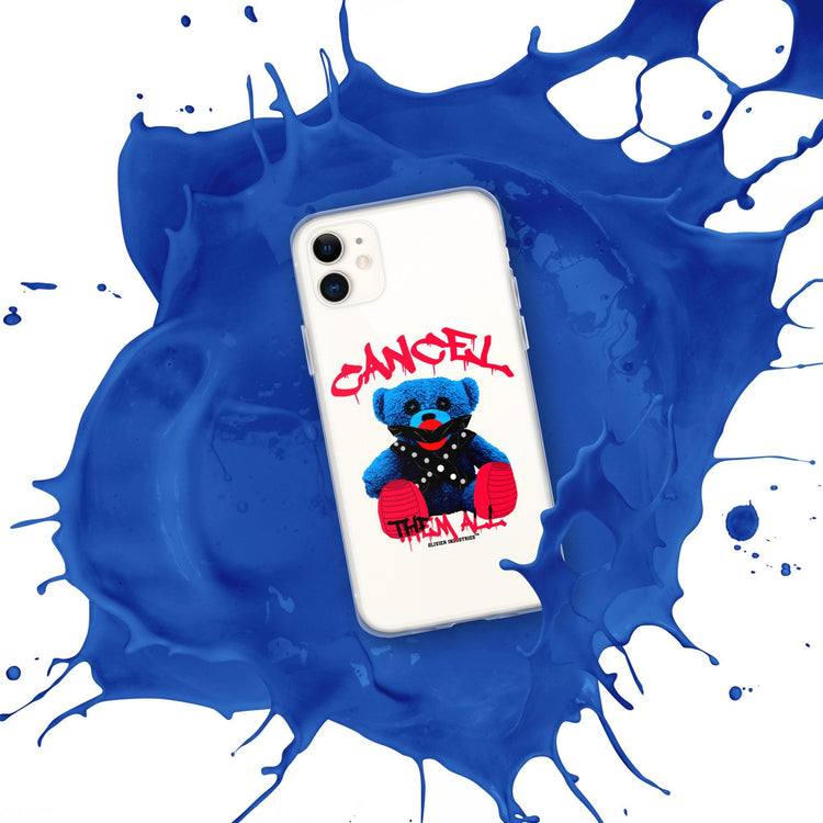 Olivier Industries ®Worldwide- Cancel Them All Bondage Bear iPhone-Hülle - Olivier Industries ® Art & Apparel