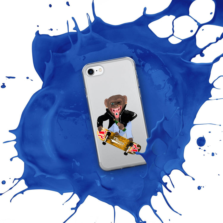 Olivier Industries ®Worldwide- Skating Ape handmade Art Iphone Hülle - Olivier Industries ® Art & Apparel