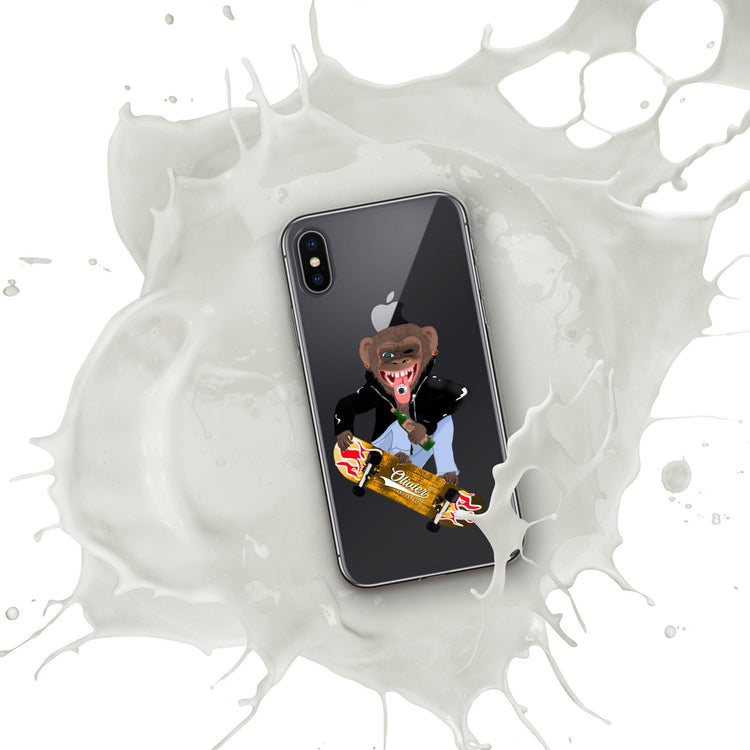 Olivier Industries ®Worldwide- Skating Ape handmade Art Iphone Hülle - Olivier Industries ® Art & Apparel