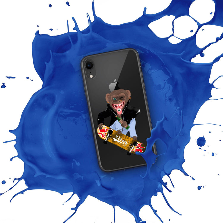 Olivier Industries ®Worldwide- Skating Ape handmade Art Iphone Hülle - Olivier Industries ® Art & Apparel