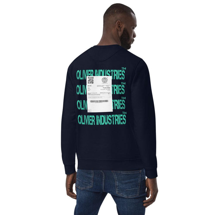 Olivier Industries TM Worldwide - unisex organic cotton packing slip Sweatshirt - Olivier Industries ® Art & Apparel