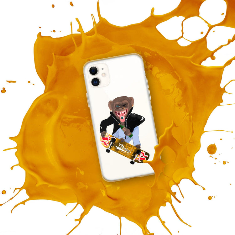 Olivier Industries ®Worldwide- Skating Ape handmade Art Iphone Hülle - Olivier Industries ® Art & Apparel