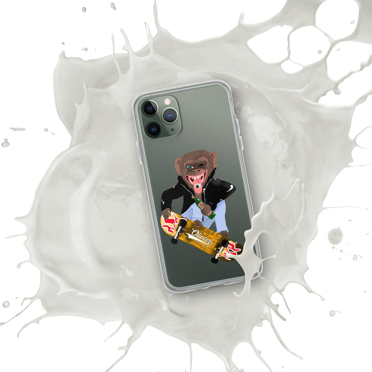 Olivier Industries ®Worldwide- Skating Ape handmade Art Iphone Hülle - Olivier Industries ® Art & Apparel