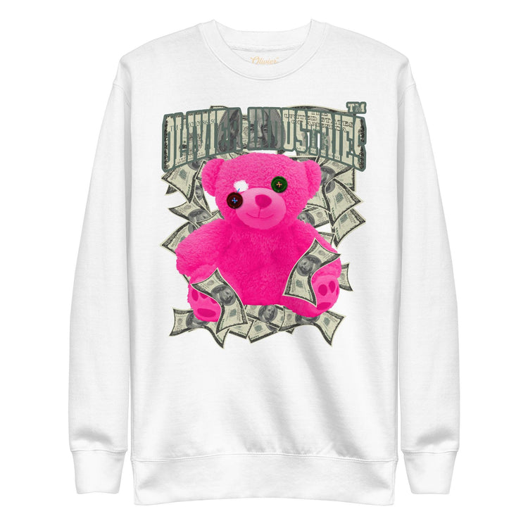 Olivier Industries TM Worldwide Pink Bear Dollar Unisex-Premium-Pullover - Olivier Industries ® Art & Apparel