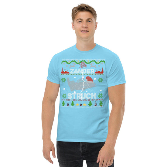 Zander Claus TM Fishing Brand - Zander struck lustiges Weihnachts T-shirt - Olivier Industries ® Art & Apparel