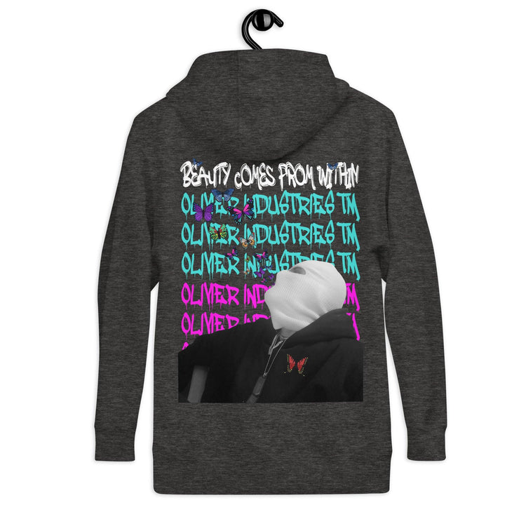 Olivier Industries ® Beauty comes from within butterfly unisex premium Hoodie - Olivier Industries ® Art & Apparel