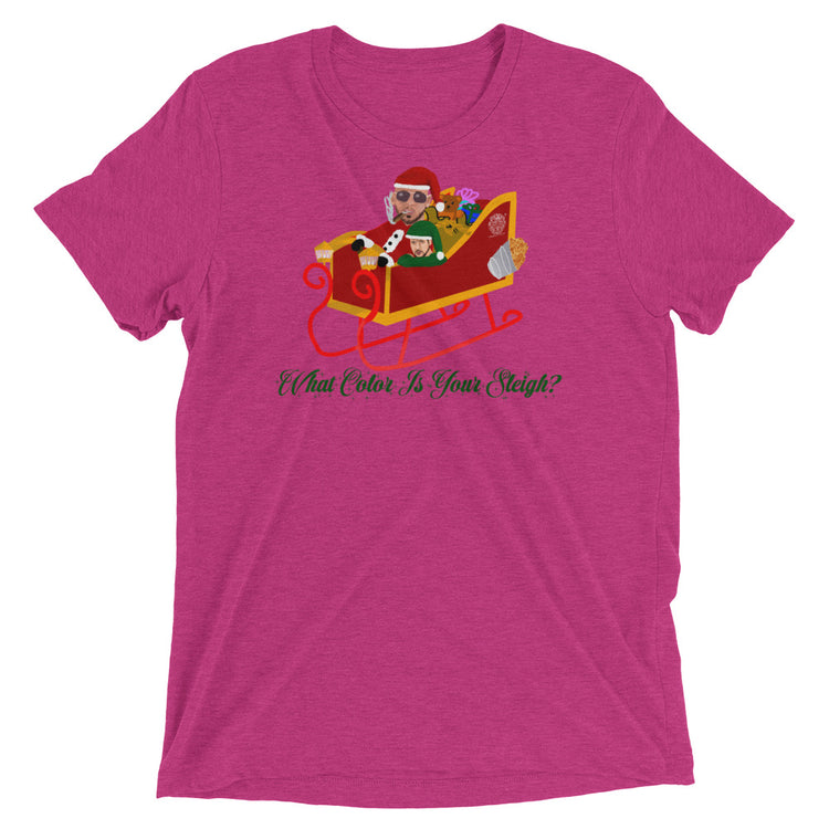 Olivier Industries ® What Color is your Sleigh handmade Drawn Top-G unisex T-Shirt