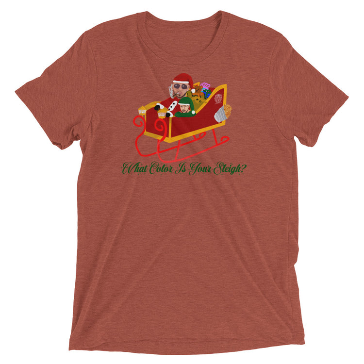 Olivier Industries ® What Color is your Sleigh handmade Drawn Top-G unisex T-Shirt