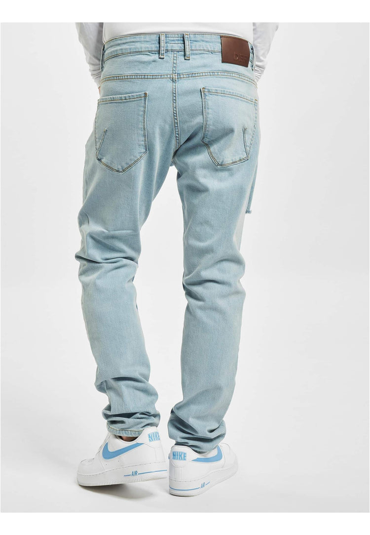 Distressed Slim Fit Blue Jeans