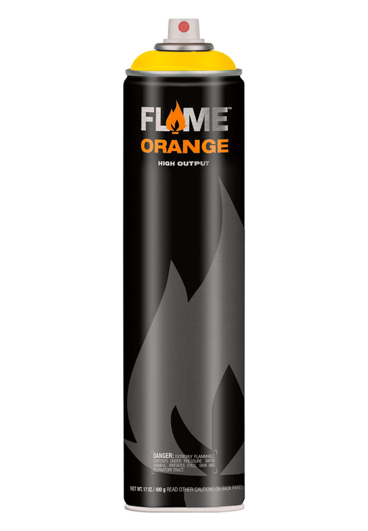 2x Flame Orange Metallic 906 Gold 600ml spray paint