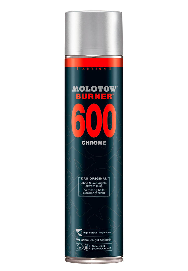 2x Molotow Burner Chrome Spray Can 600 ml