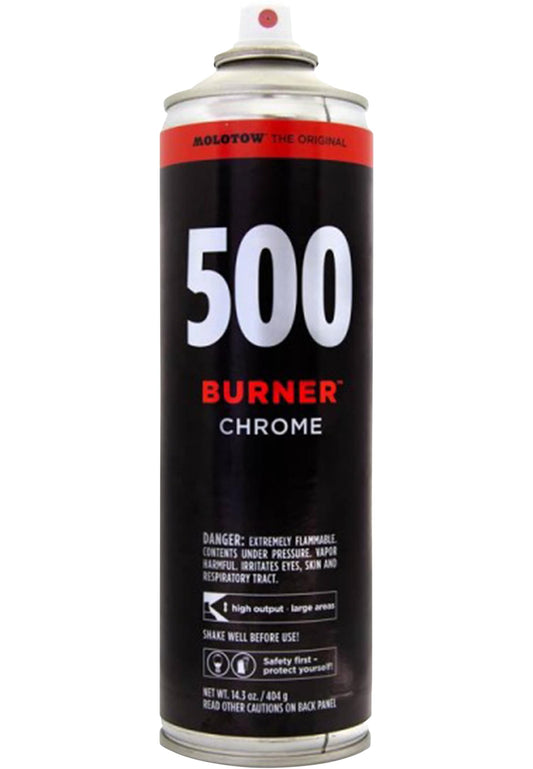 2x Molotow Chrome 500burner spray paint