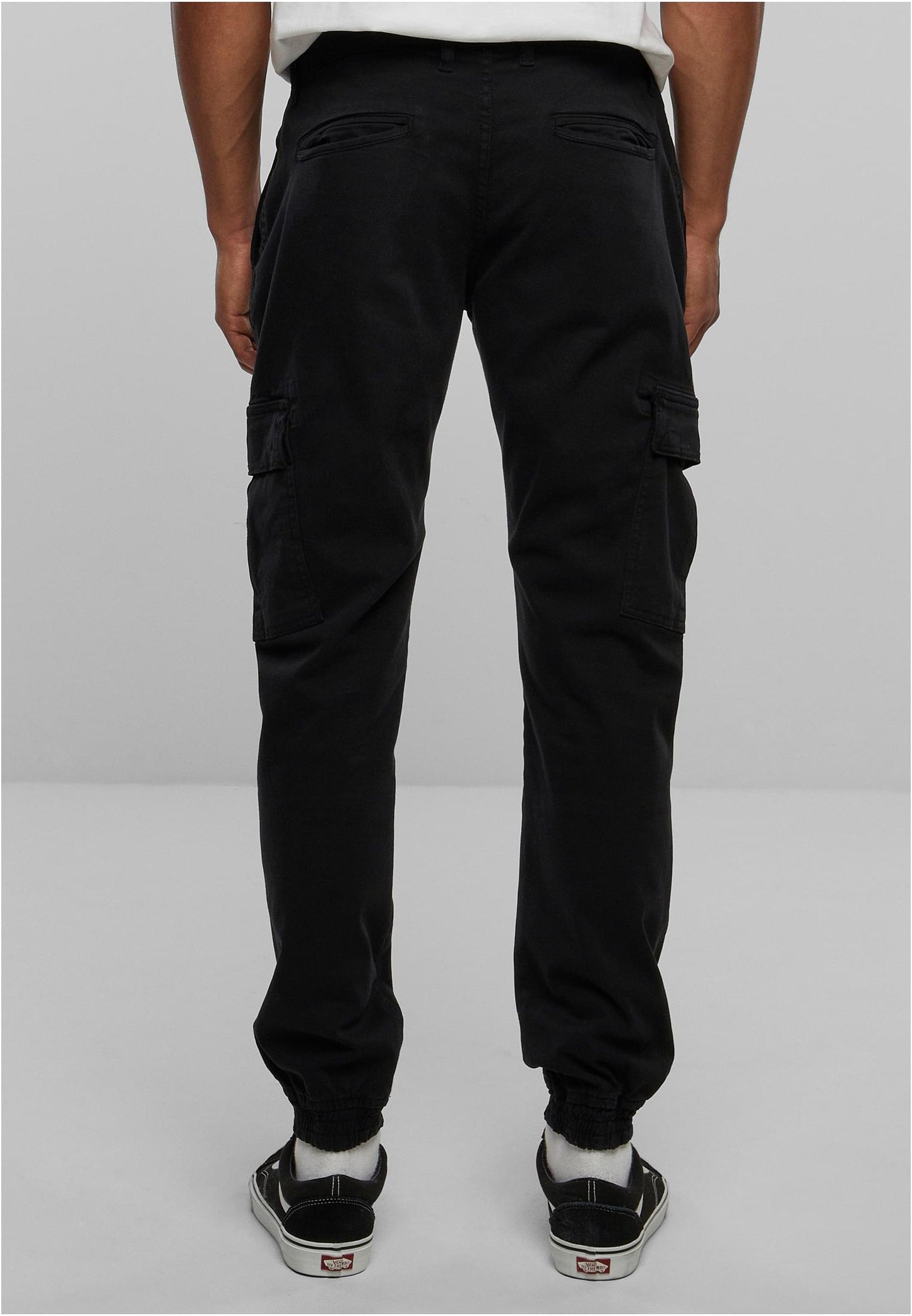 Washed Cargo Twill Jogging Pants