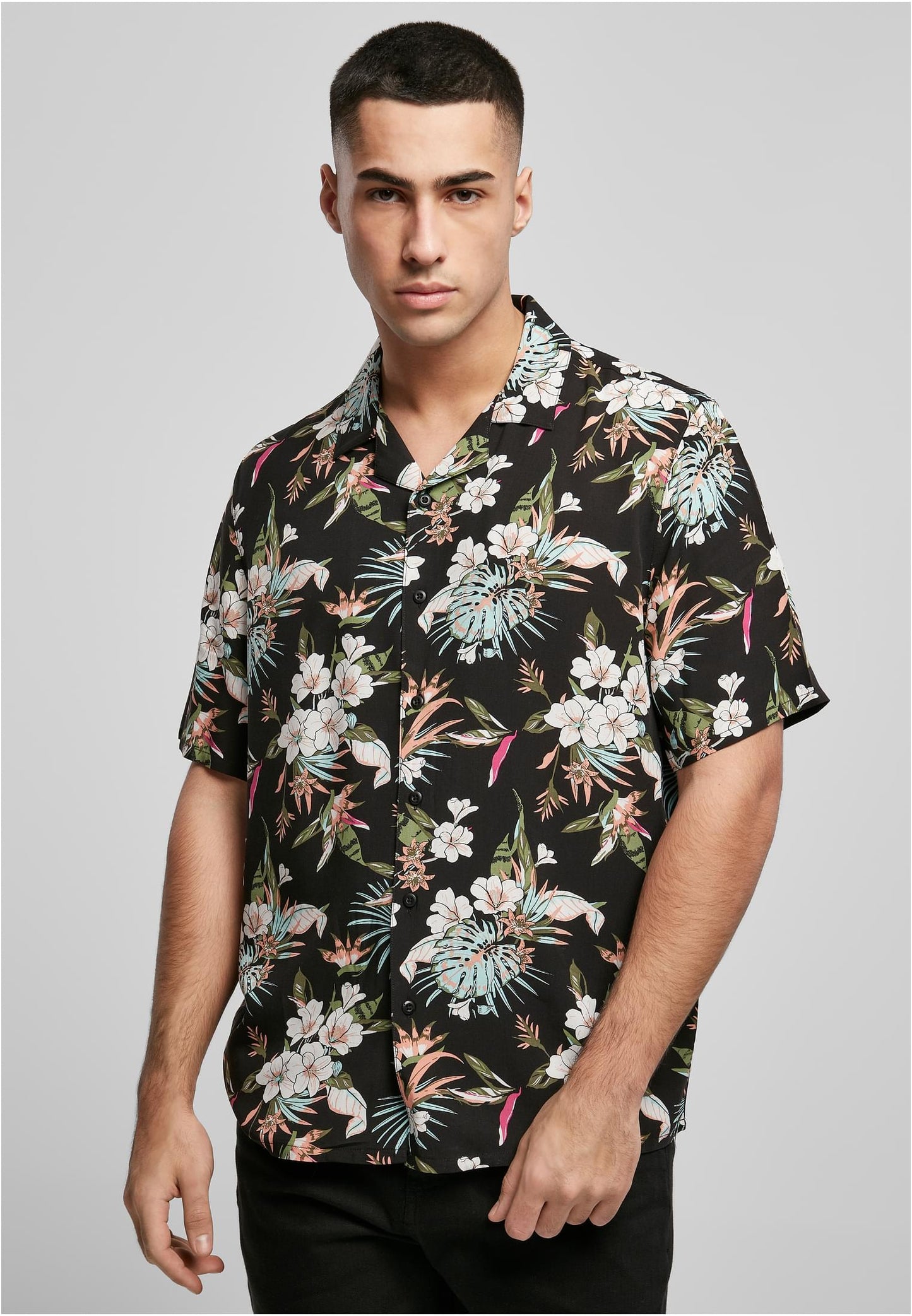 Urban Classics viscose aop resort shirts