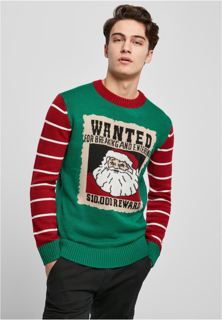 weihnachtsuglysweater santaclaus sweater schneeflocken olivier industries weihnachtspullover