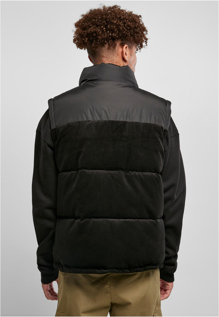 Cord padded warm winter vest