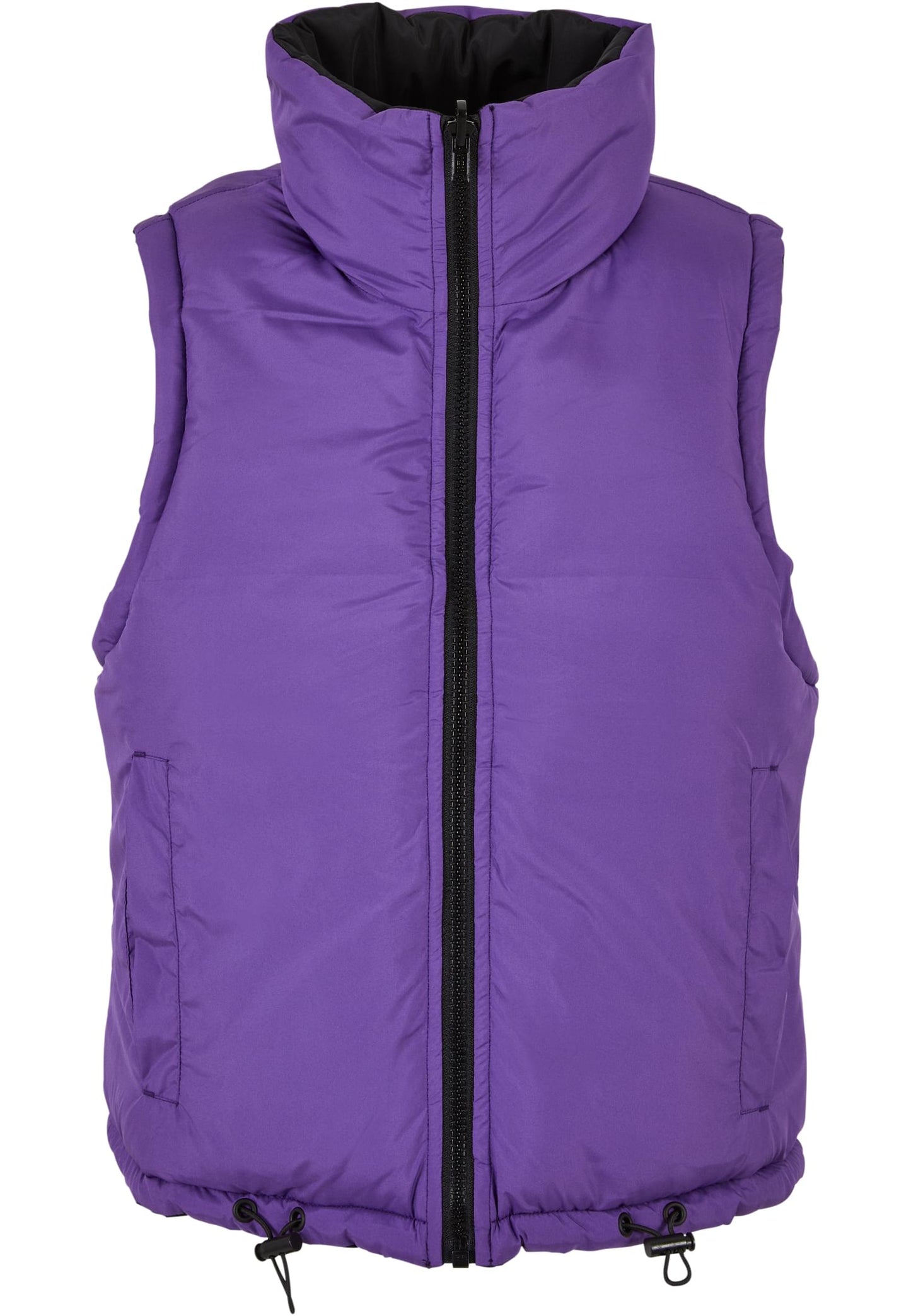 Ladies Reversible Cropped Puffer Vest