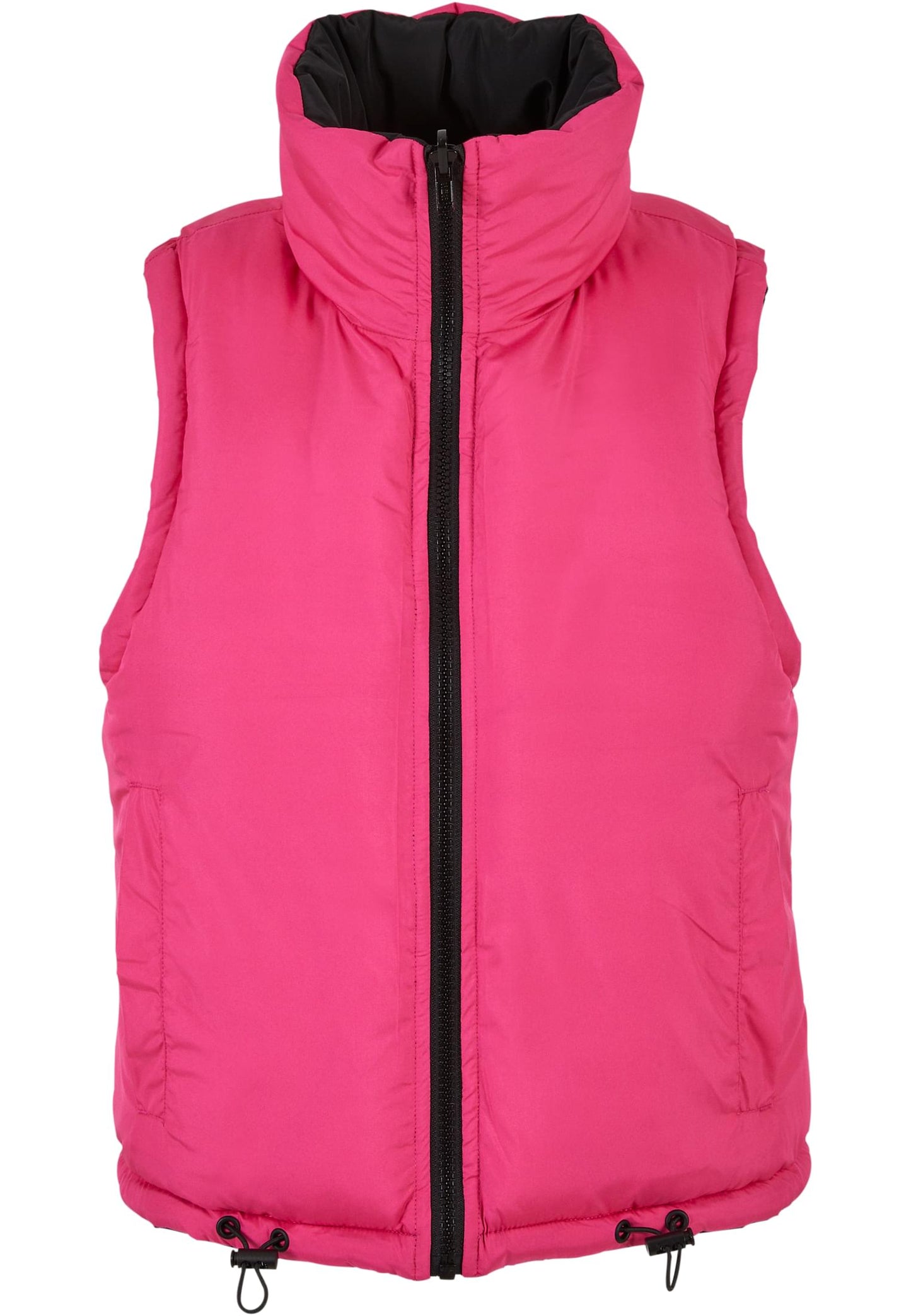 Ladies Reversible Cropped Puffer Vest