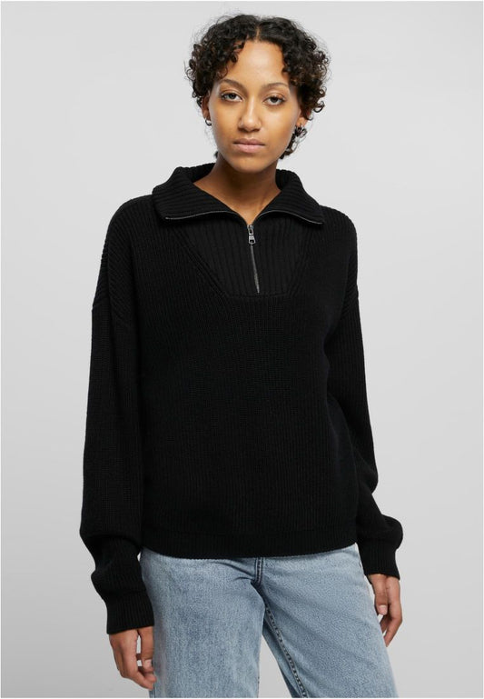 Ladies Oversized Knit Troyer