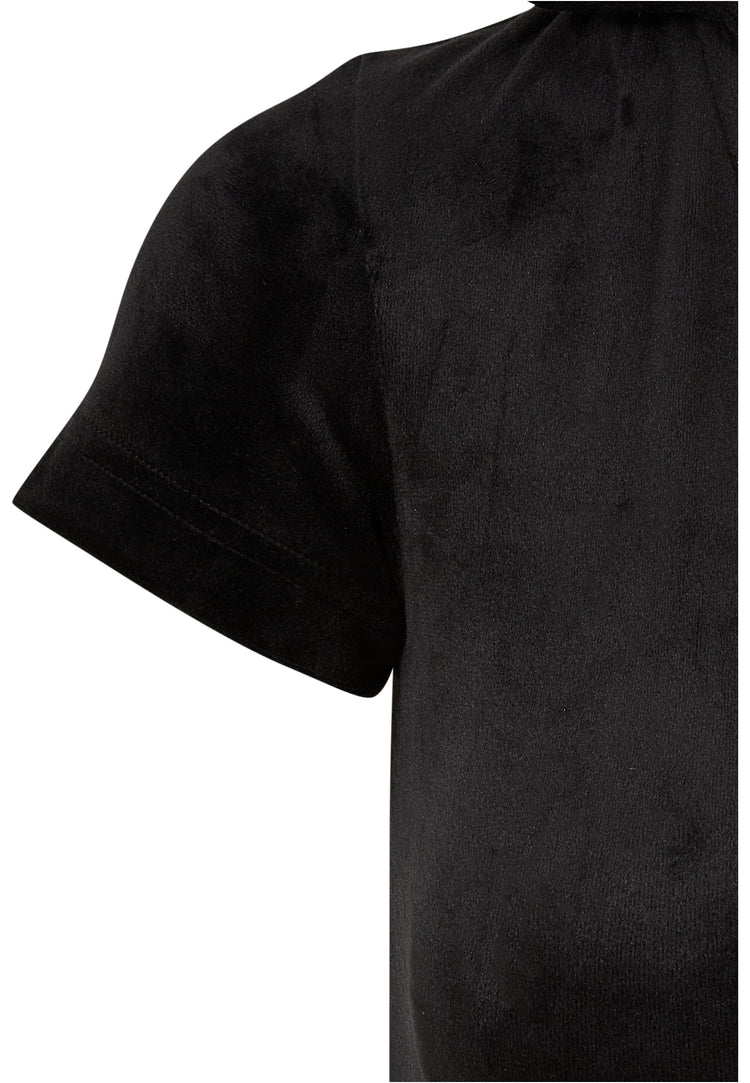 Ladies retro black Velvet Jumpsuit