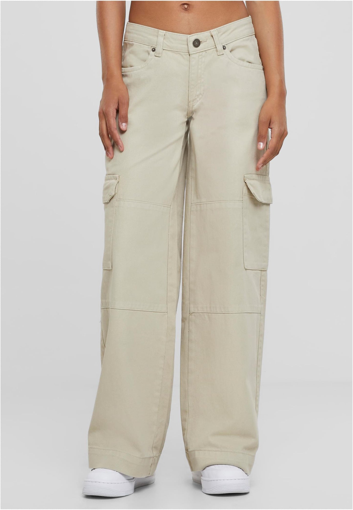 Ladies Low Waist Cargo Denim
