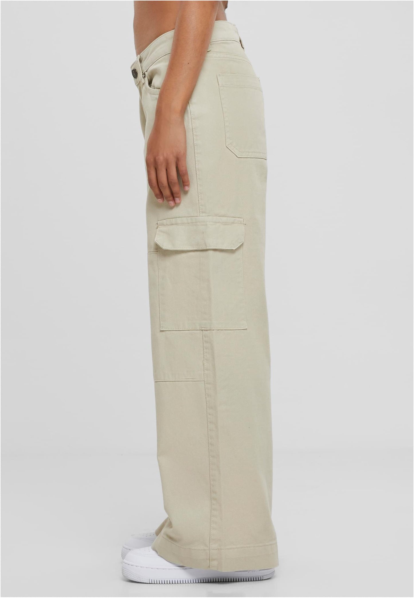 Ladies Low Waist Cargo Denim