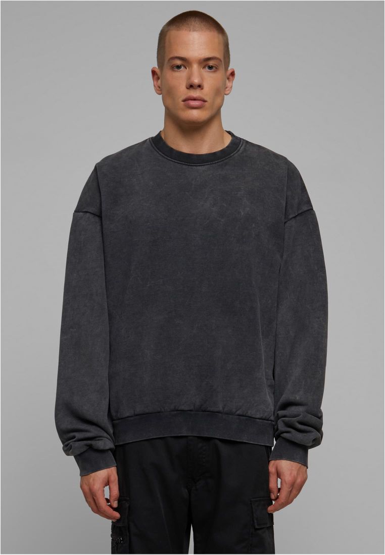 Heavyweight Acid washed oversize crewneck sweatshirt