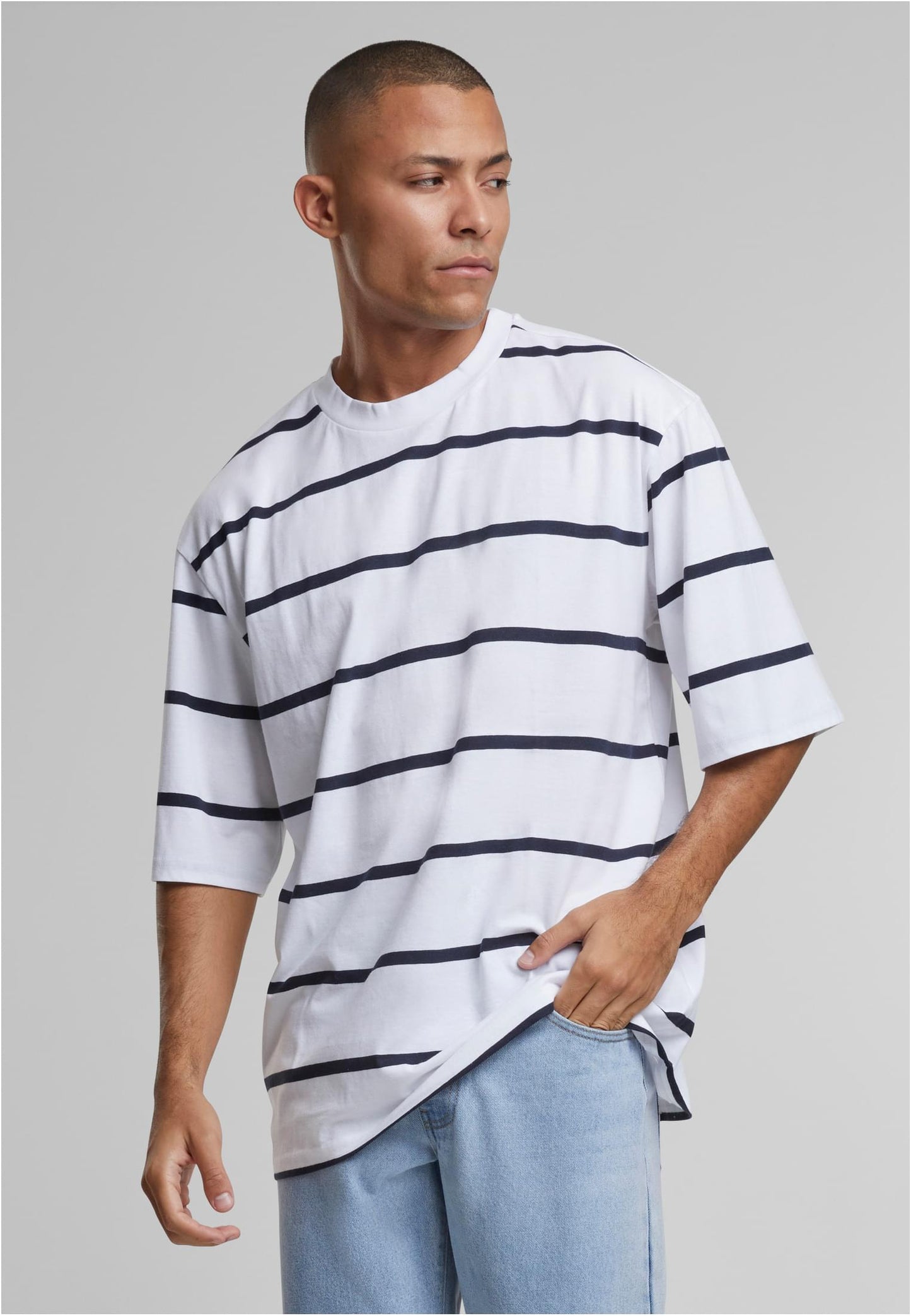 Oversized Strip Men Tee
