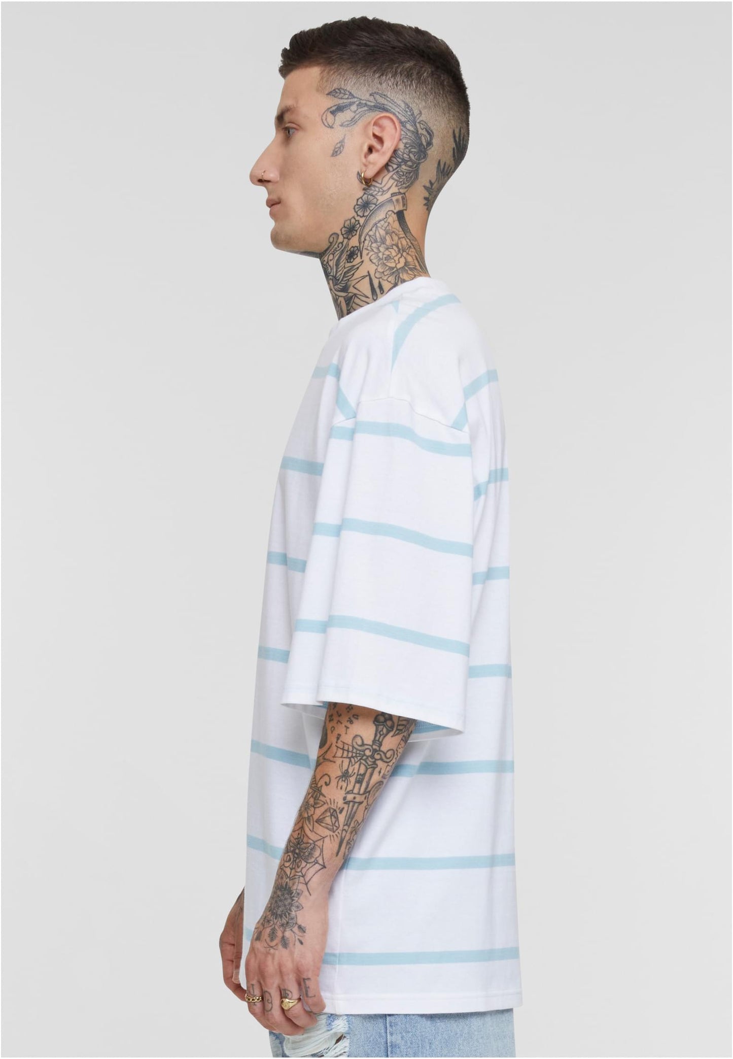 Oversized Strip Men Tee