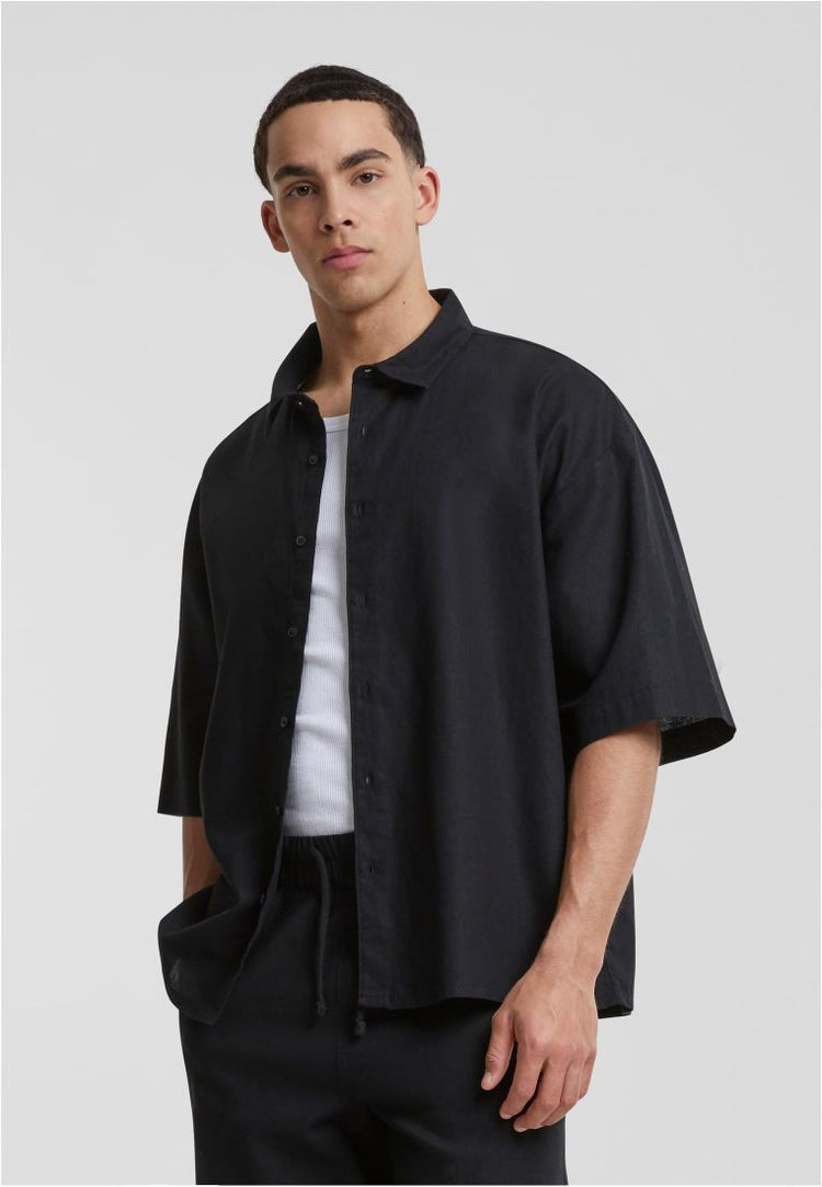 Oversize cotton linen shirt boxy hemden 2 farben