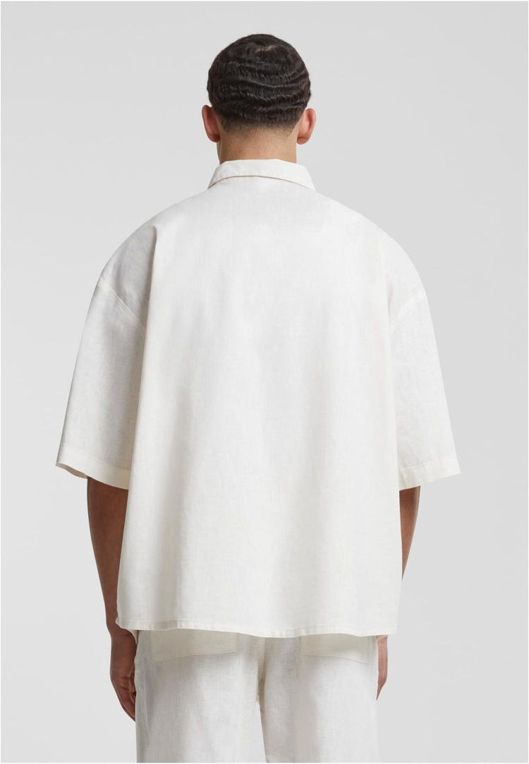 Oversize cotton linen shirt boxy hemden 2 farben