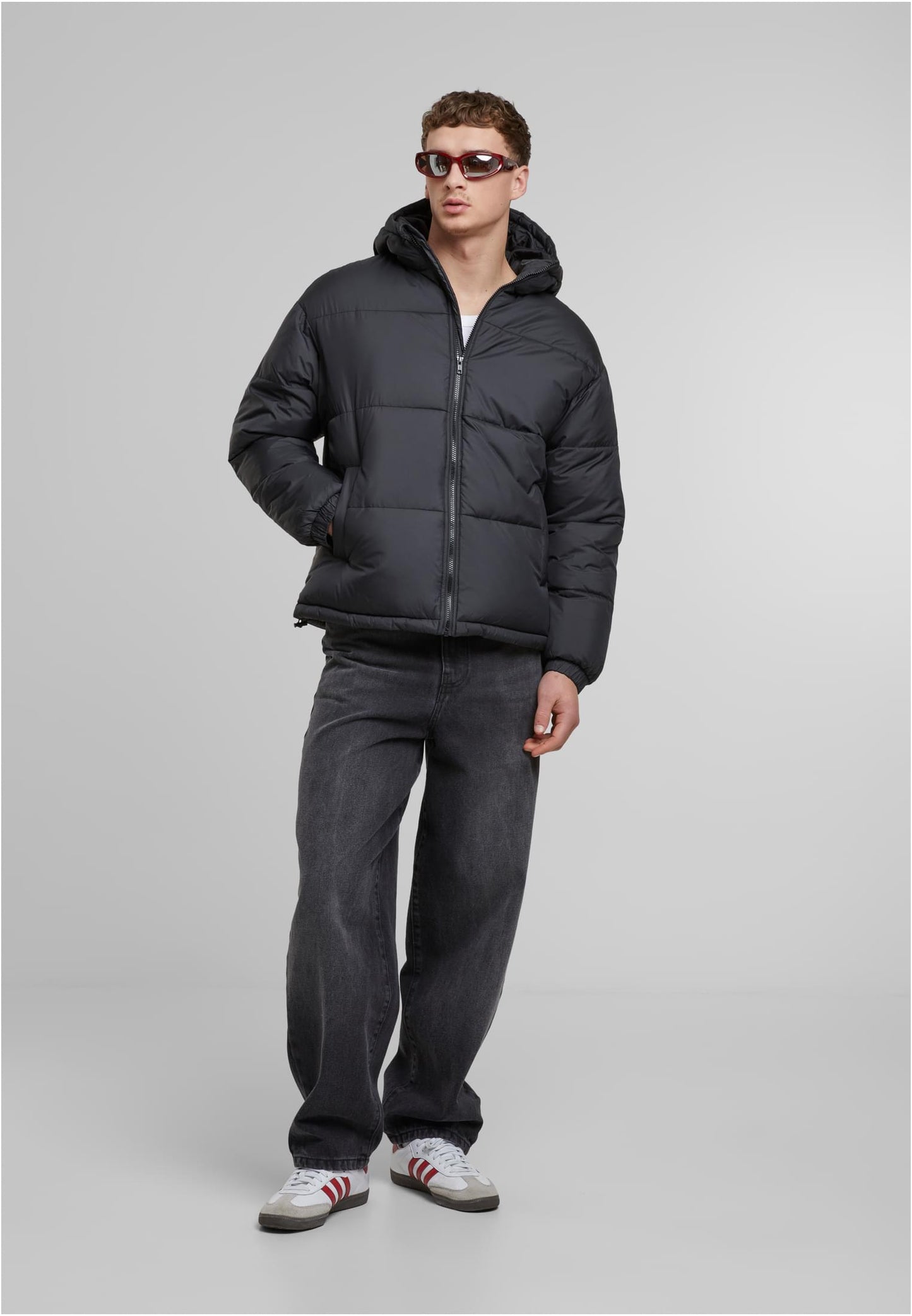 Basic Puffer Jacket With Hood