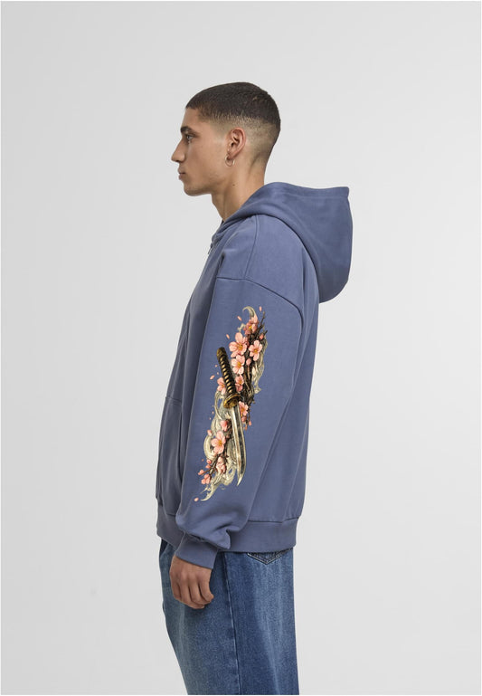 Olivier Industries TM Samurai Mask all side printed heavy unisex zip Jacket