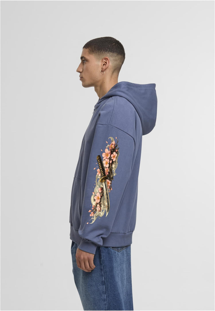 Olivier Industries TM Samurai Mask all side printed heavy unisex zip Jacket