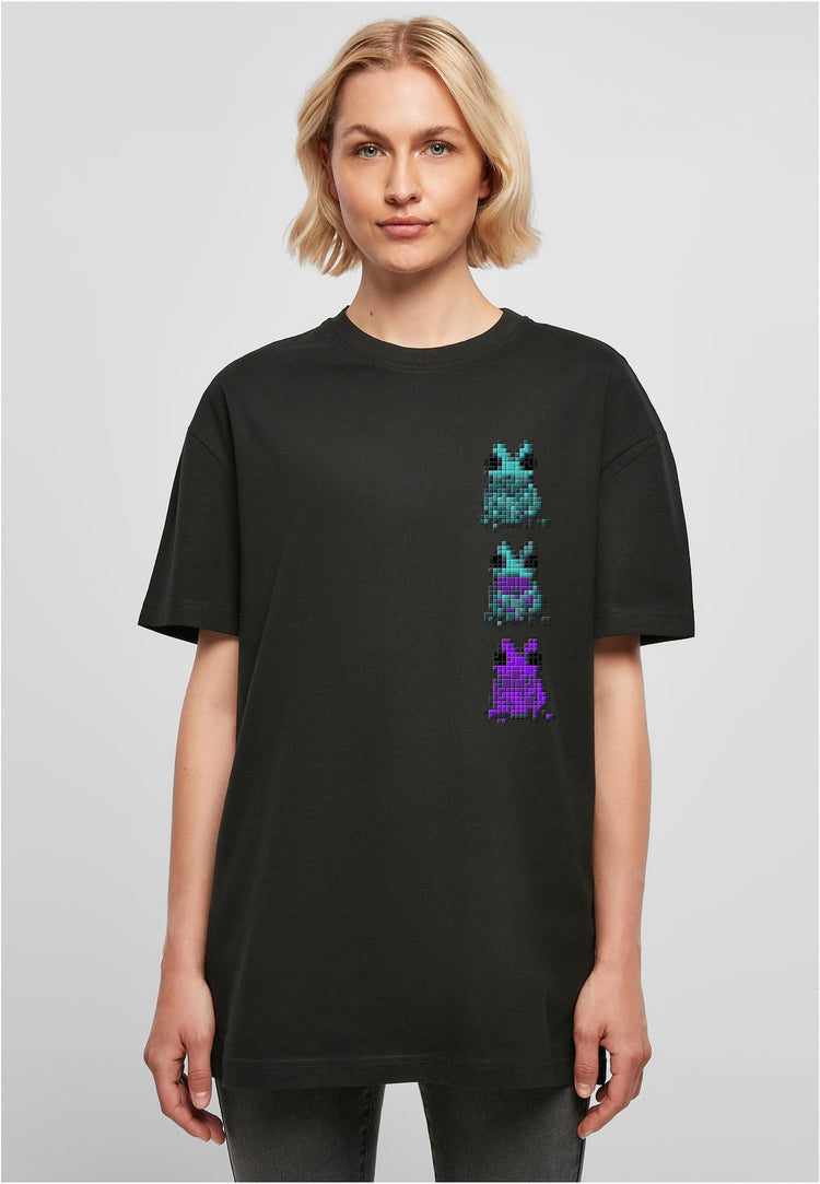 Olivier Industries ® picel art frog mushroom Ladies Boyfriend Tee