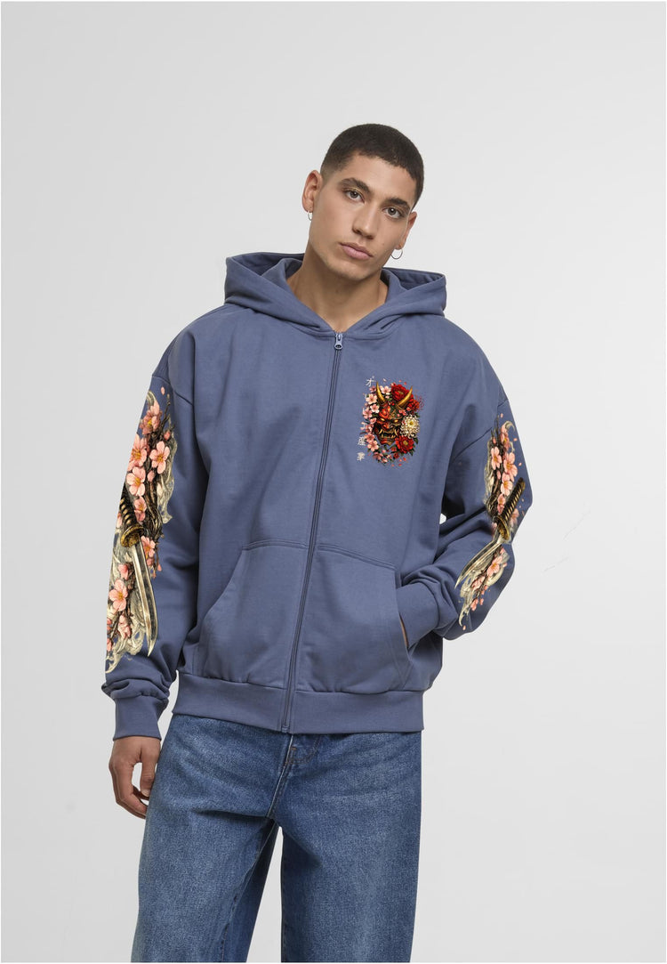 Olivier Industries TM Samurai Mask all side printed heavy unisex zip Jacket