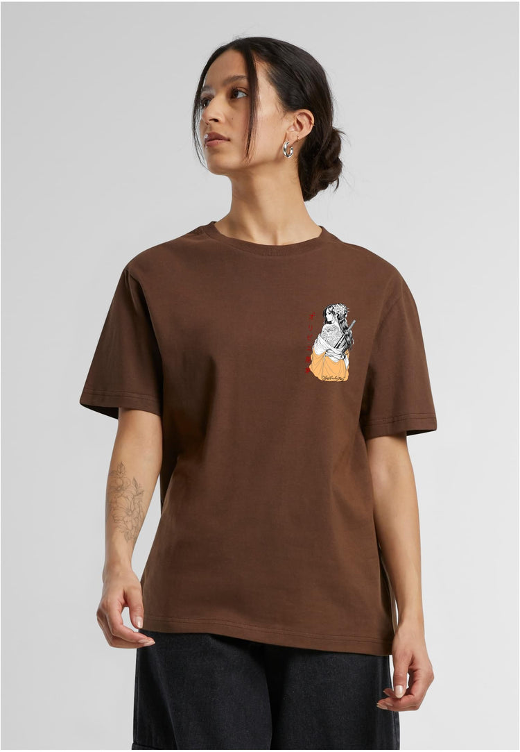 Olivier Industries TM - Geisha one line Art - 2 side print everyday Ladies Tee
