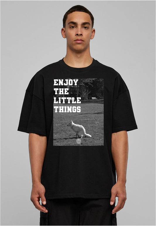 Enjoy the little things "Ghost take a shit" oversize heavy men tee