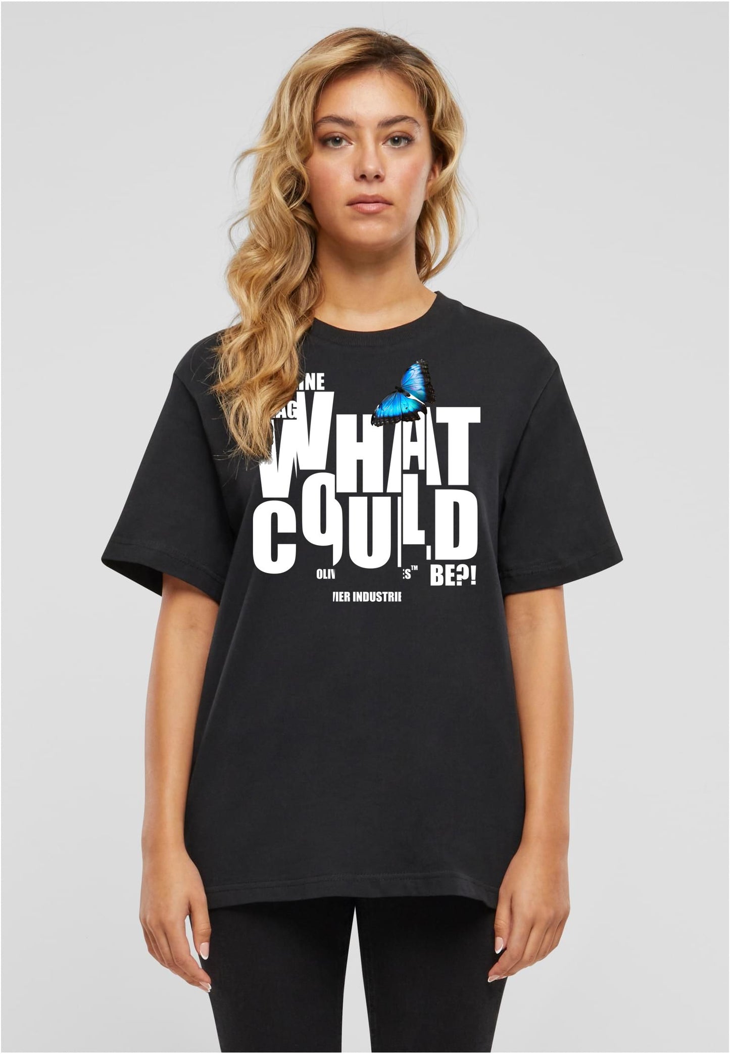 Olivier Industries TM - Imagine what could be butterfly distressed ladies every day tee