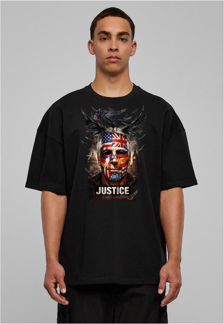 Olivier Industries TM - Handmade - Justice Eppstein Devil unisex heavy oversize Tee blck