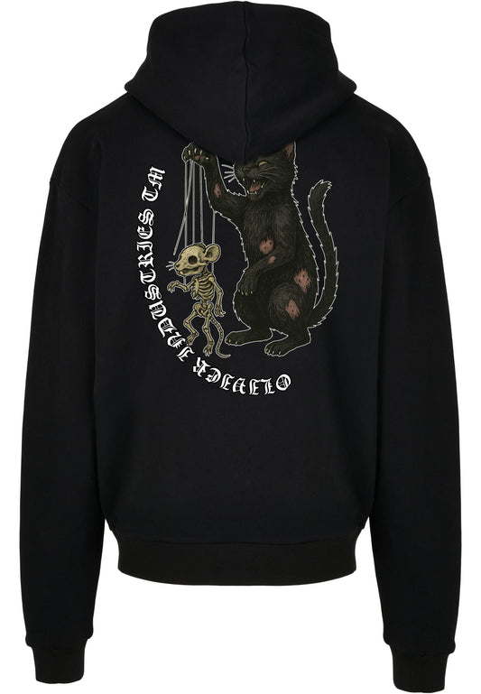 Olivier Industries TM Oversize Hoodie Puppeteer Cat double print