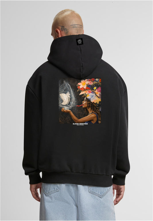 Olivier Industries TM Medusa oversize heavy unisex Hoodie blck